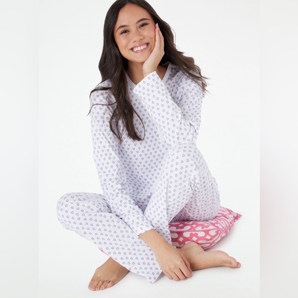 Roller Rabbit Women’s Pajamas Size XS Hearts
